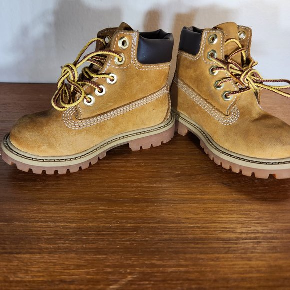Timberland Toddler Premium Waterproof Boots Tan (7M) - Picture 5 of 14